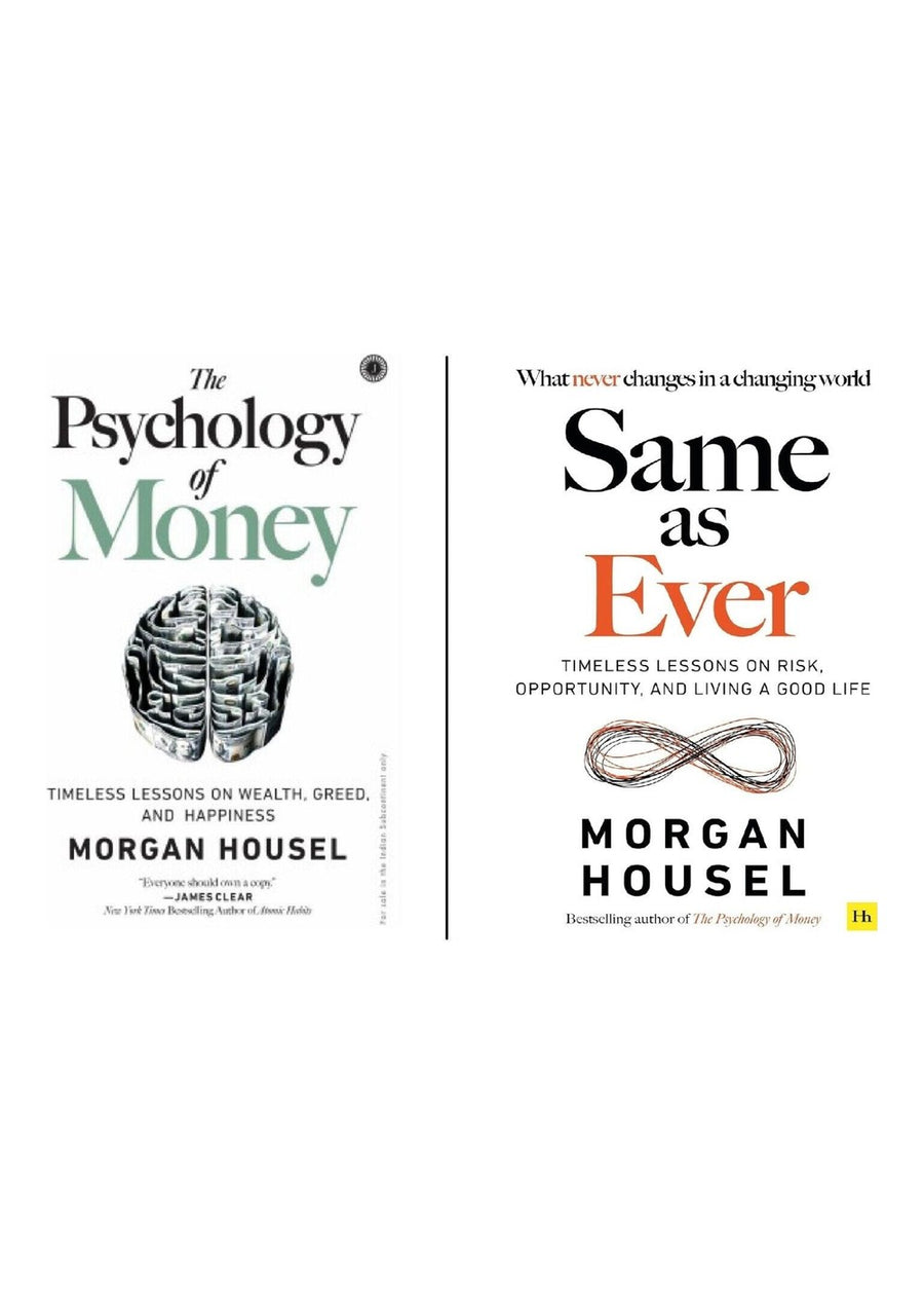 Morgan Housel 2 Books Set: The Psychology Of Money & Same As Ever by Morgan Housel — Book Set (Brand New)