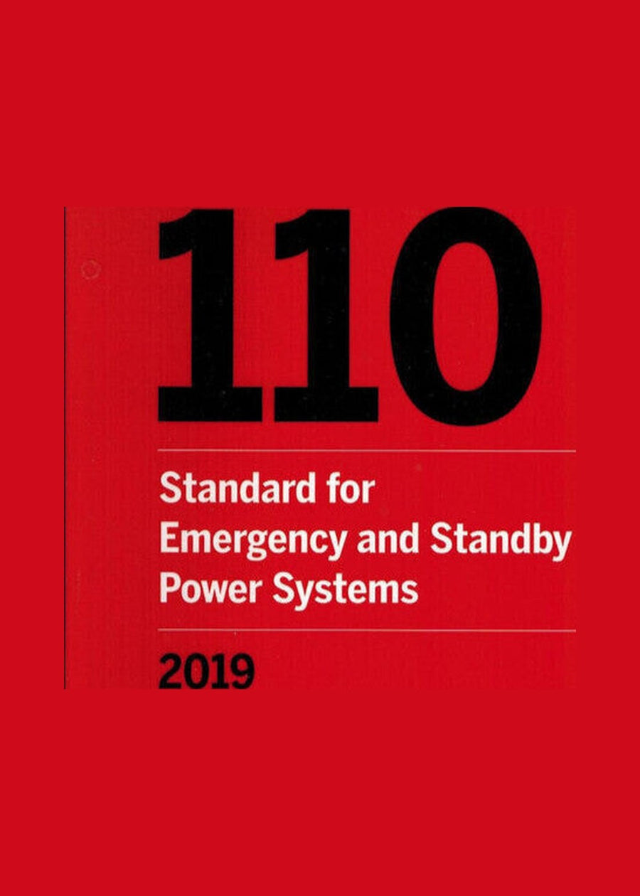 NFPA 110 Standard for Emergency & Standby Power Systems 2019 by National Fire Protection Association — Paperback (Brand New)