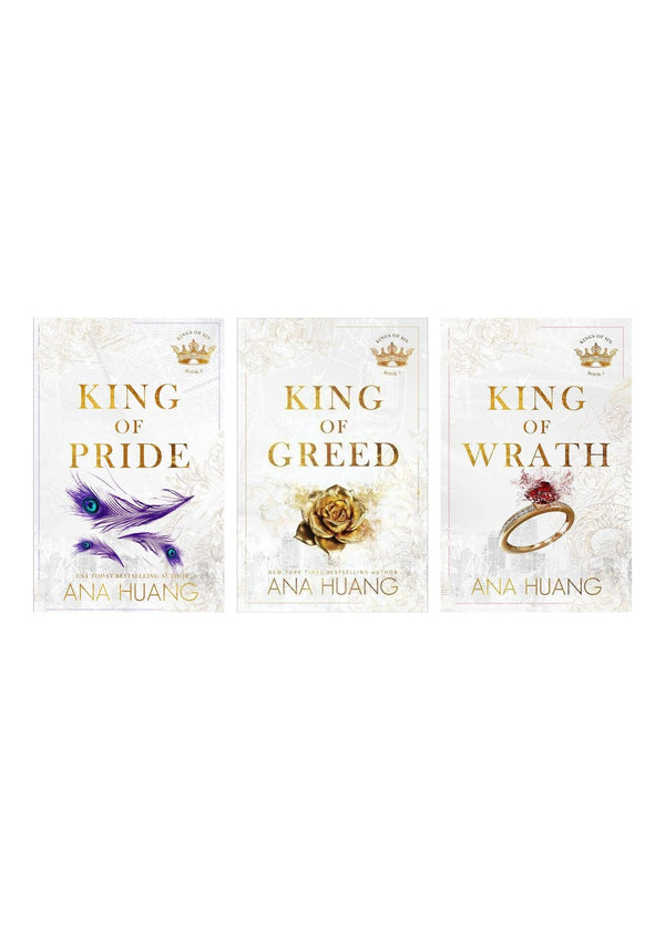 ana huang 3 book series set: king of wrath + pride + greed — Paperback (Brand New)