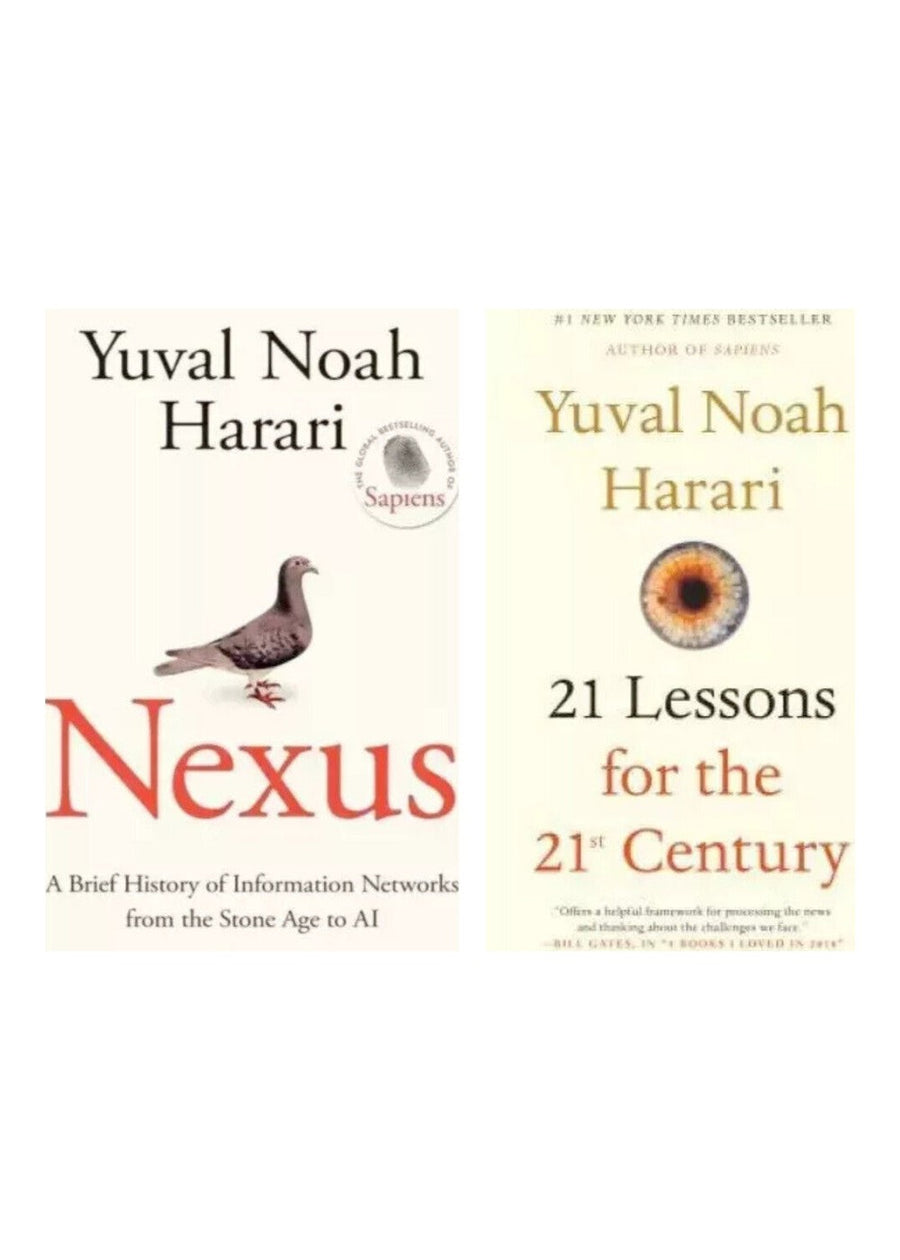 Nexus and 21 Lesson 2 book set by Yuval Noah Harari (Brand New)