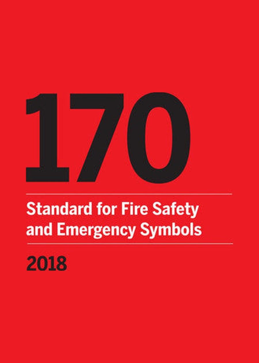 NFPA 170 Standard for Fire Safety and Emergency Symbols 2018 by National Fire Protection Association — Paperback (Brand New)