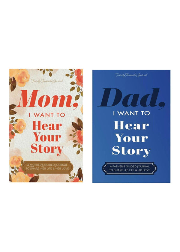 Dad I want to hear your story + Mom I want to hear your 2 book set (Brand New)