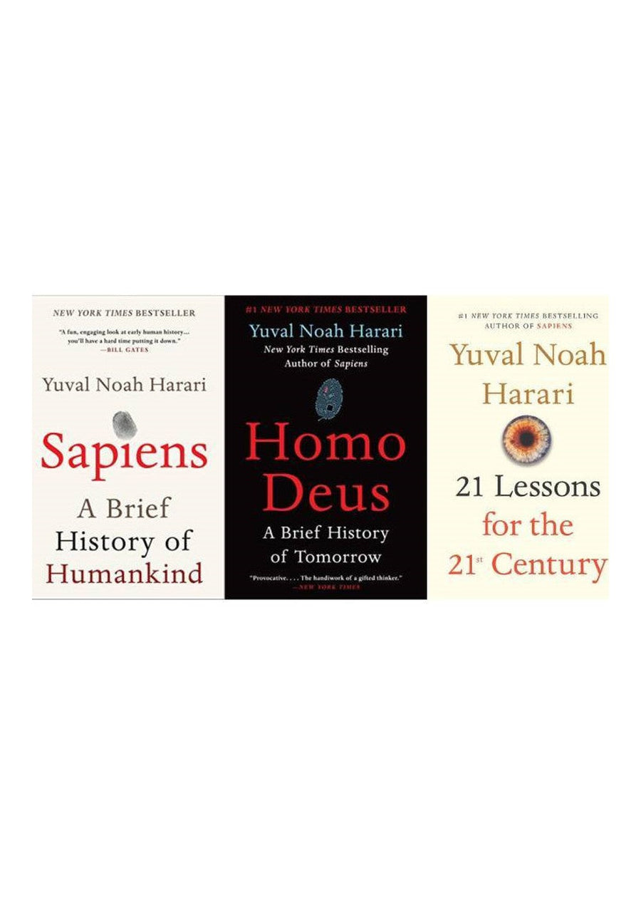 Yuval Noah Harari 3 Book Set Collection: Sapiens, Homo Deus & 21 Lessons (Brand New)