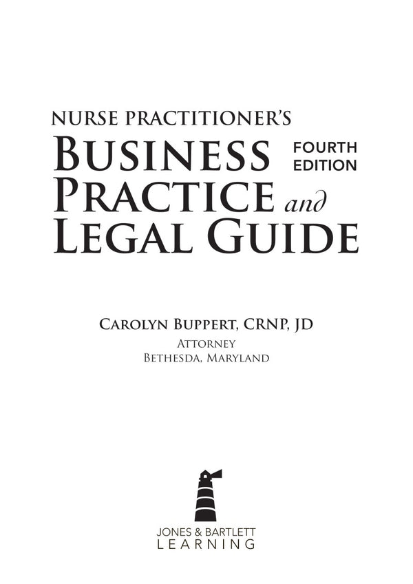 Nurse Practitioner's Business Practice and Legal Guide by Carolyn Buppert — Paperback (Brand New)