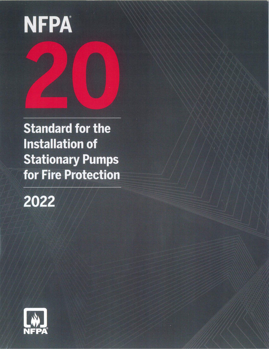NFPA 20 Standard for the Installation of Stationary Pumps 2022 Edition by National Fire Protection Association — Paperback (Brand New)
