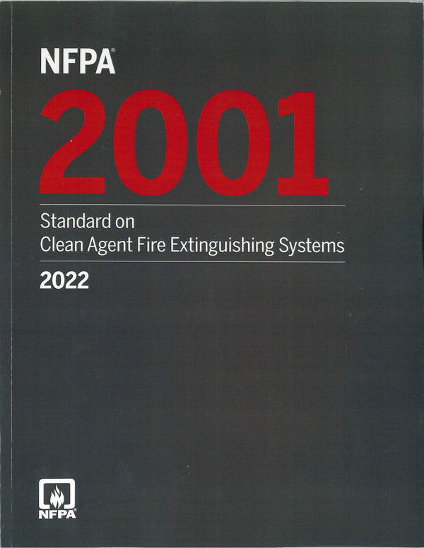 NFPA 2001 Standard on Clean Agent Fire Extinguishing Systems 2022 by National Fire Protection Association — Paperback (Brand New)