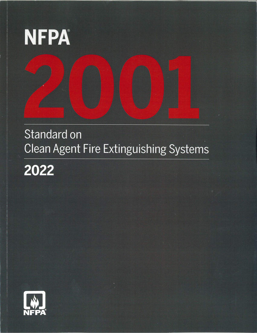 NFPA 2001 Standard on Clean Agent Fire Extinguishing Systems 2022 by National Fire Protection Association — Paperback (Brand New)