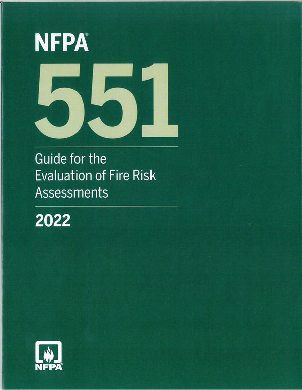 NFPA 551 Guide for the Evaluation of Fire Risk Assessments 2022 by National Fire Protection Association — Paperback (Brand New)