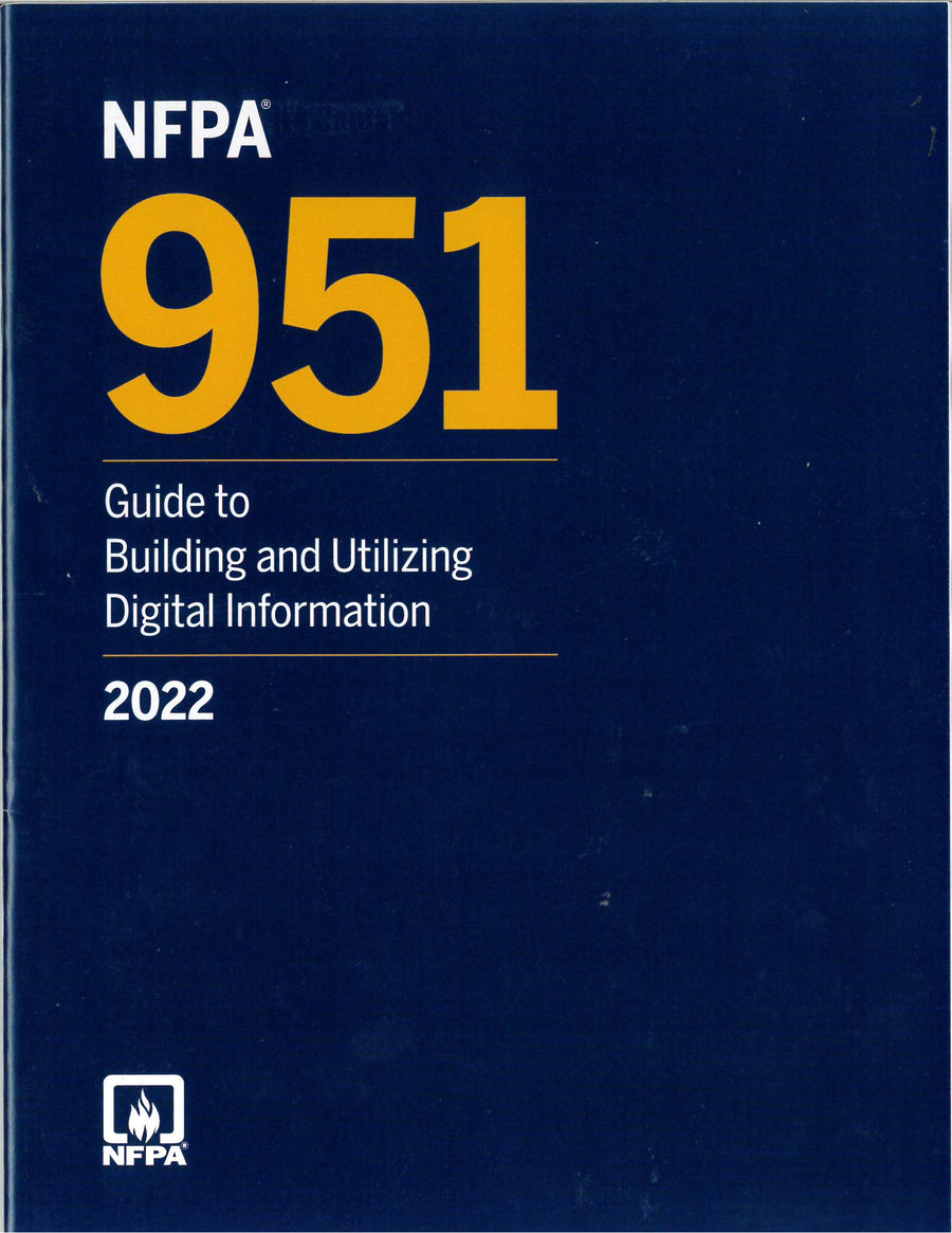 NFPA 951 Guide to Building and Utilizing Digital Information 2022 edition by National Fire Protection Association — Paperback (Brand New)