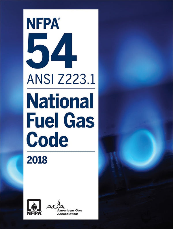 NFPA 54 ANSI Z223.1 National Fuel Gas Code 2018 by National Fire Protection Association — Paperback (Brand New)