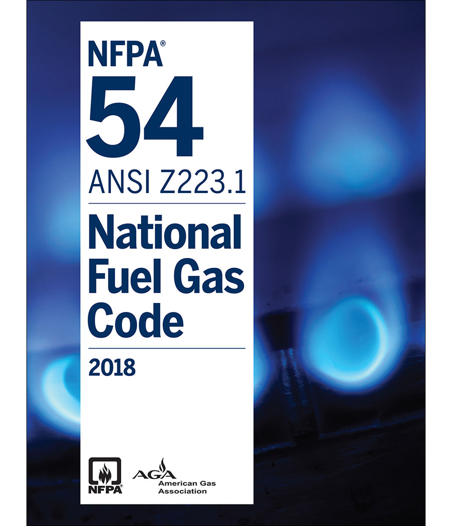 NFPA 54 ANSI Z223.1 National Fuel Gas Code 2018 by National Fire Protection Association — Paperback (Brand New)