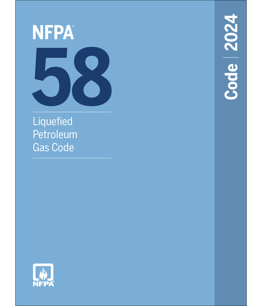 NFPA 58 Liquefied Petroleum Gas Code 2024 Latest Revised Edition by National Fire Protection Association — Paperback (Brand New)