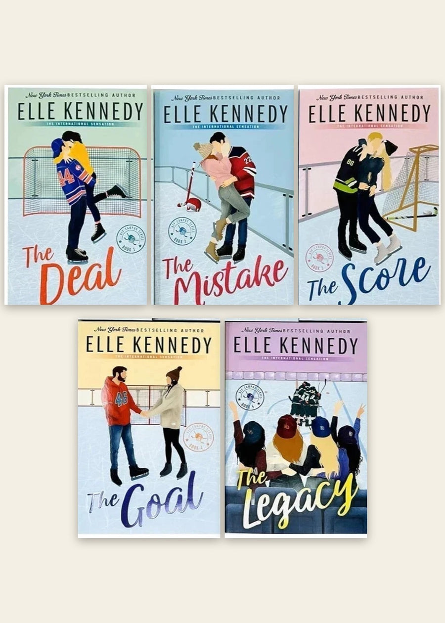 Off-Campus Series 5-Book Set by Elle Kennedy — The Deal, The Mistake, The Score, The Goal & The Legacy (Paperback)