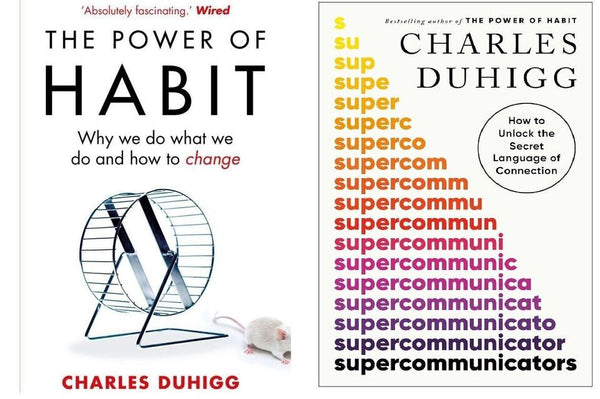 Charles Duhigg 2 Books Set The Power of Habit & Supercommunicators — Book Set (Brand New)
