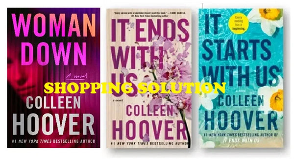 Woman Down + It Starts With Us + It ends With Us by Colleen Hoover — Book Set (Brand New)