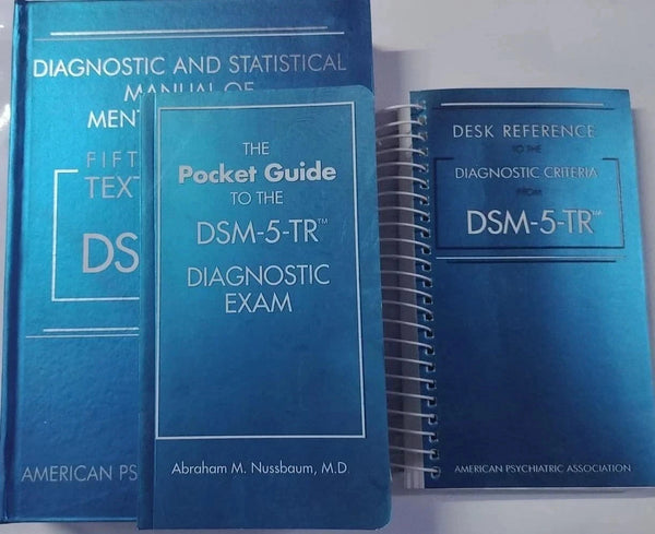 DSM 5 TR & Desk Reference & Pocket Guide To Diagnostic Exam Combo Pack (Brand New)