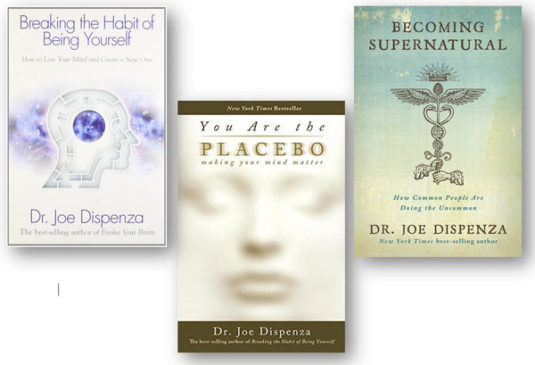 Joe Dispenza 3 Book Set, Becoming Supernatural, Placebo, Breaking the Habit USA by Dr. Joe Dispenza (Brand New)
