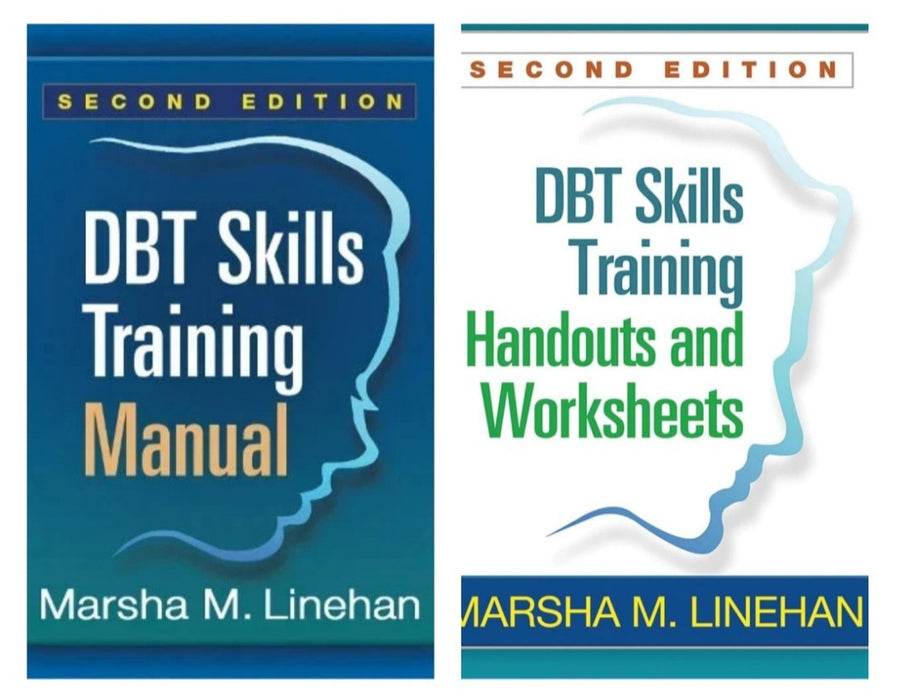DBT Skills Training Handouts & Worksheets & DBT Skill Training Manual 2 book set (Brand New)