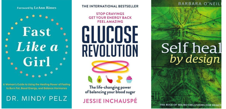 Fast Like a Girl & Glucose Revolution The life + Self Heal Combo Book Set New (Brand New)