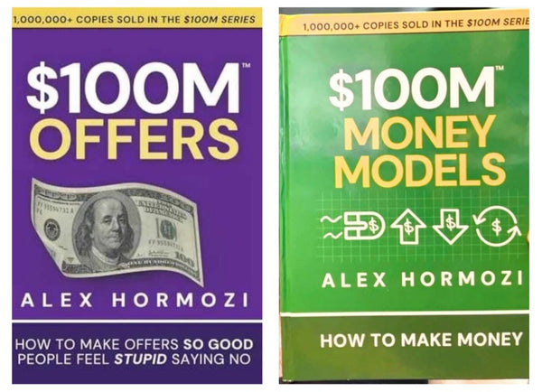 100M Dollar Money Models and $100M Offers (Vol.1) 2 Book set by Alex Hormozi (Brand New)