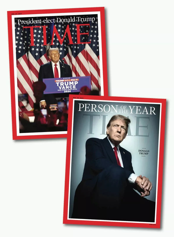 Donald TRUMP TIME Magazine Person OF THE Year+jd VANCE 2024 — Book Set (Brand New)