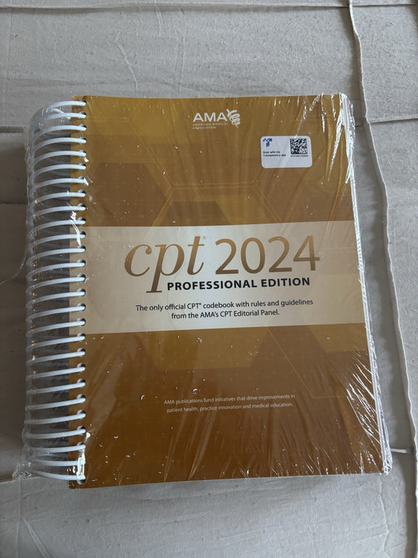 CPT 2024 Professional Edition Codebook With Rules & Guidelines AMA Association — Paperback (Brand New)