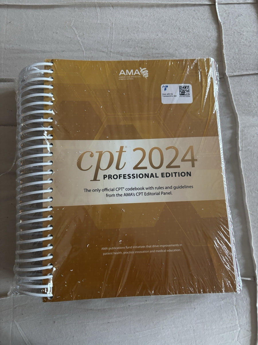 CPT 2024 Professional Edition Codebook With Rules & Guidelines AMA Association — Paperback (Brand New)