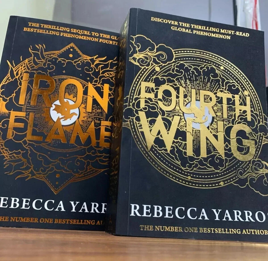 Iron Flame + Fourth wing by Rebecca Yarros — Paperback (Brand New)