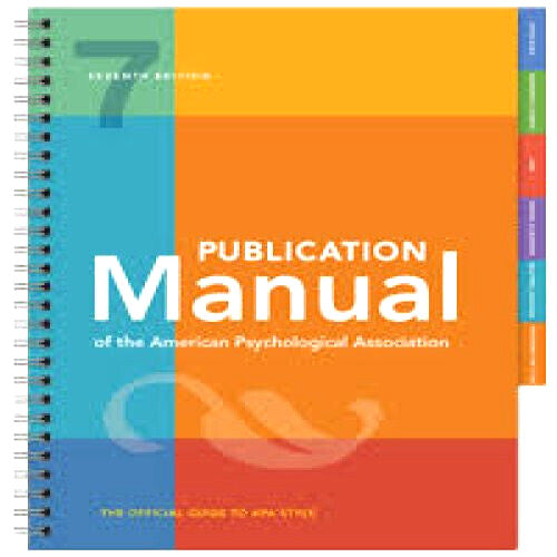Publication Manual of the American Psychological Association Sixth Edition — Paperback (Brand New)