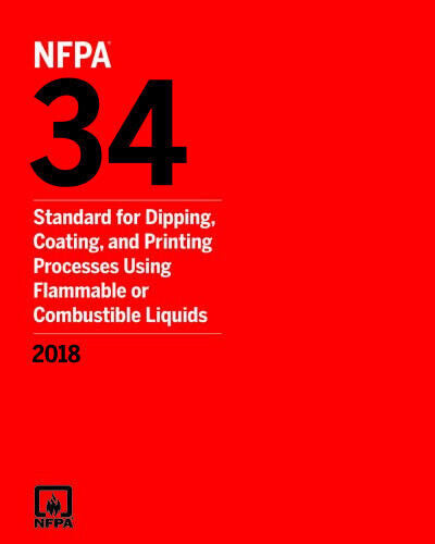 NFPA 34 Standard for Dipping Coating and Printing Processes Using Flammable by National Fire Protection Association — Paperback (Brand New)