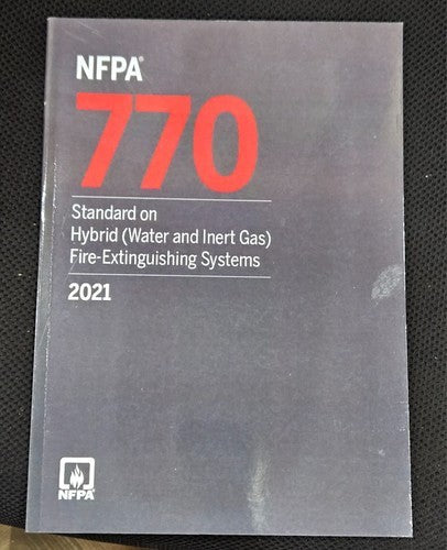 NFPA 770 Standard on Hybrid Water and Inert Gas Fire Extinguishing Systems by National Fire Protection Association — Paperback (Brand New)