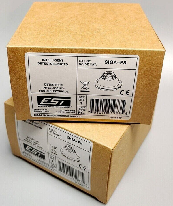 Edwards EST Siga-ps SIGA PS Photoelectric SMOKE Detector Intelligent (Brand New)