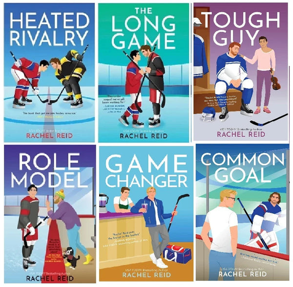 Rachel Reid 6 book set: heated rivaly + long game + role model + Game changerPB (Brand New)