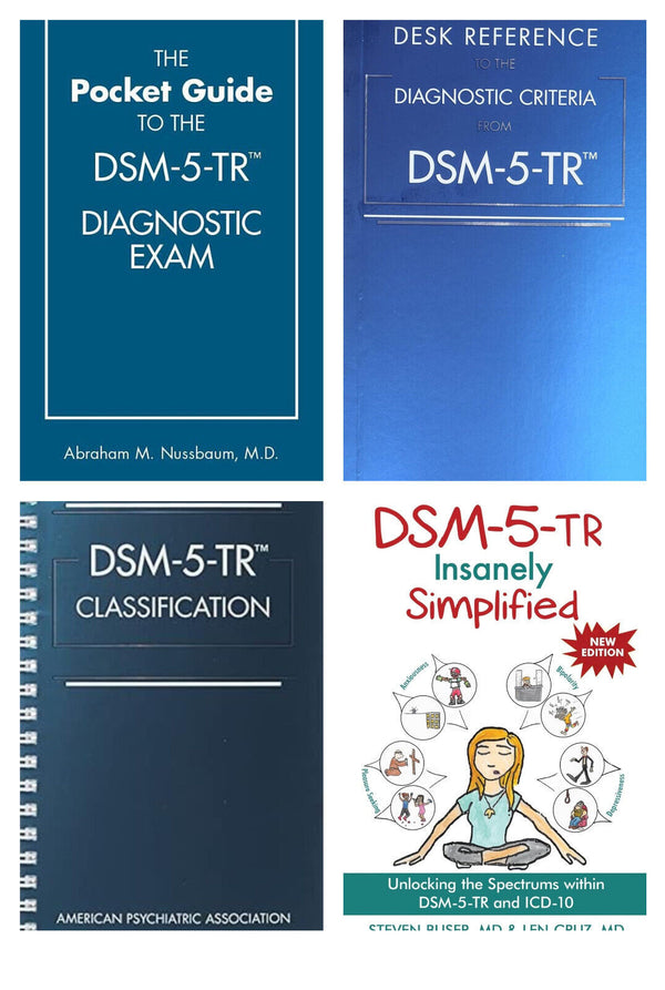 DSM 5 TR Combo Set Desk Reference + Classification + Simplified + Pocket Guide (Brand New)
