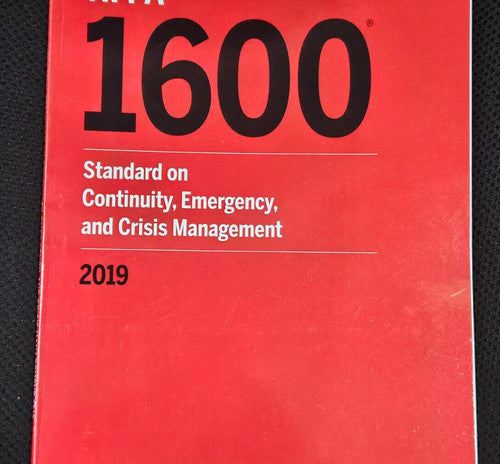 NFPA 1600 Standard on Continuity Emergency and Crisis Management by National Fire Protection Association — Paperback (Brand New)