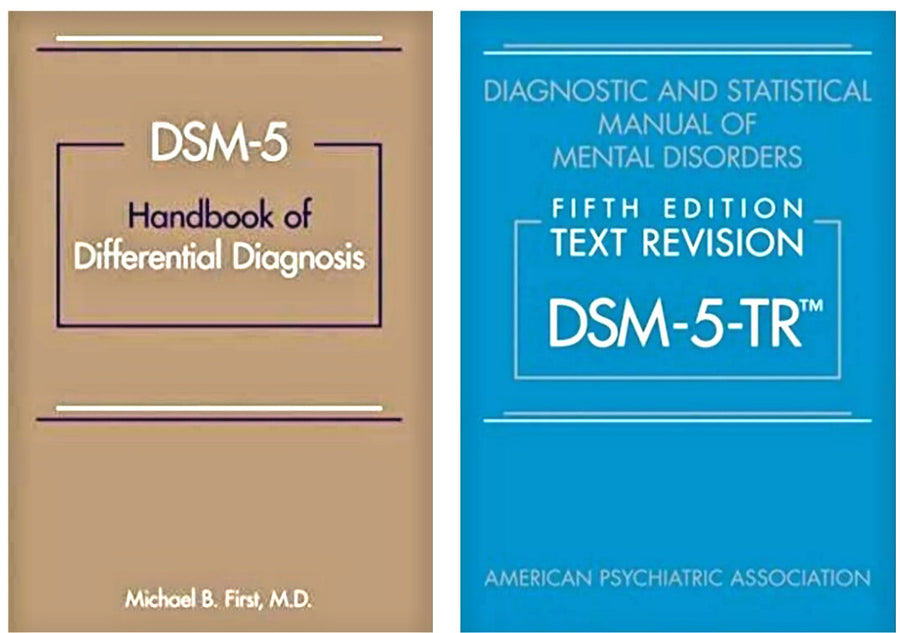 DSM-5 Handbook and DSM-5-TR 2 Book Set by American Psychiatric Association (Brand New)