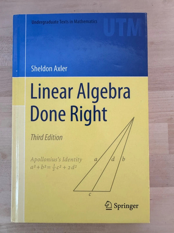 Undergraduate Texts in Mathematics Ser.: Linear Algebra Done Right by Sheldon — Paperback (Brand New)