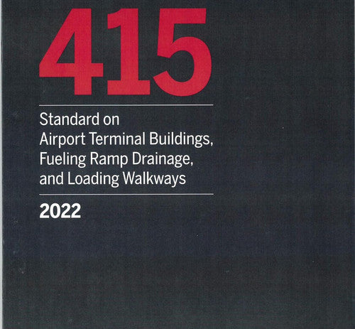 NFPA 415 Standard on Airport Terminal Buildings Fueling Ramp Drainage and Load by National Fire Protection Association — Paperback (Brand New)