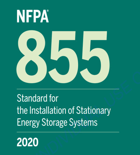 NFPA 855 Standard for the Installation of Stationary Energy Storage Systems 2020 by National Fire Protection Association — Paperback (Brand New)