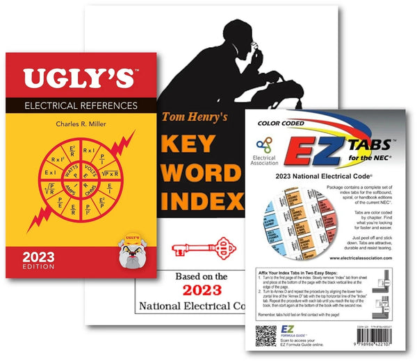 2023 Color Coded EZ Index Tabs, Keyword Index and Ugly's References based on NEC — Paperback (Brand New)