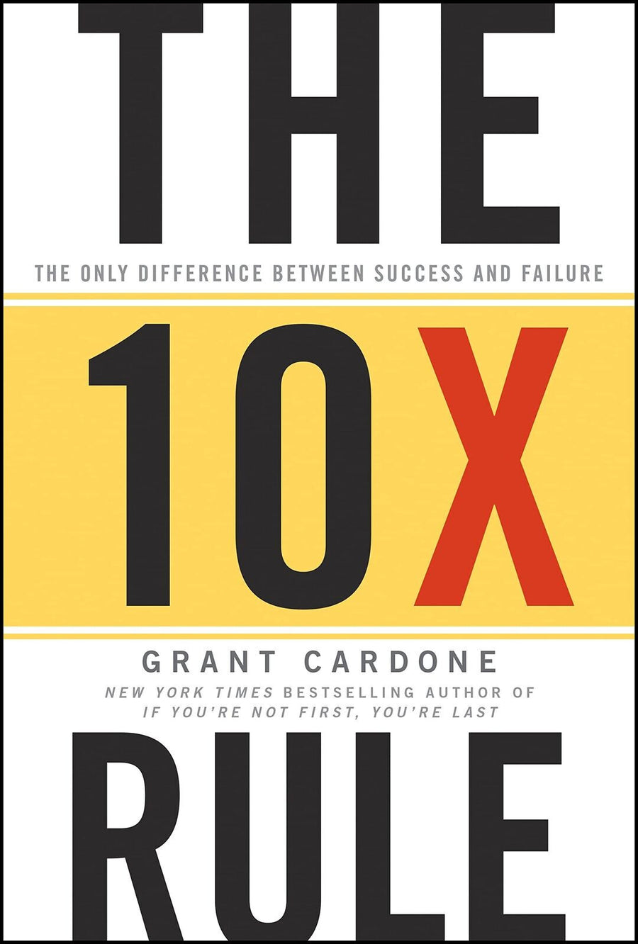 The 10X Rule: The Only Difference Between Success and Failure — Paperback (Brand New)