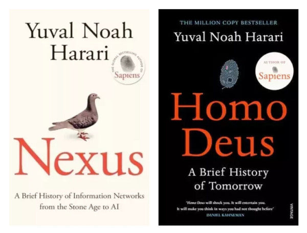 Nexus and homo deus 2 book set by Yuval Noah Harari (Brand New)