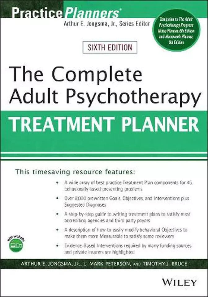 Practice Planners Series The Complete Adult Psychotherapy Treatment Planner — Book Set (Brand New)