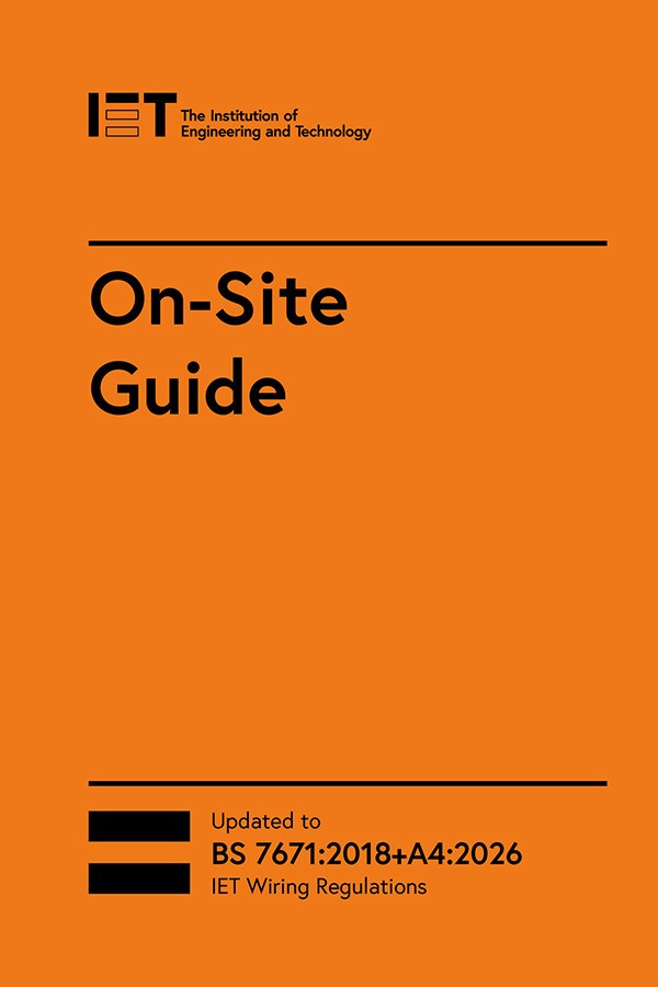 IET On-Site Guide 9th Edition — BS 7671:2018+A4:2026 (Spiral-Bound, Brand New)