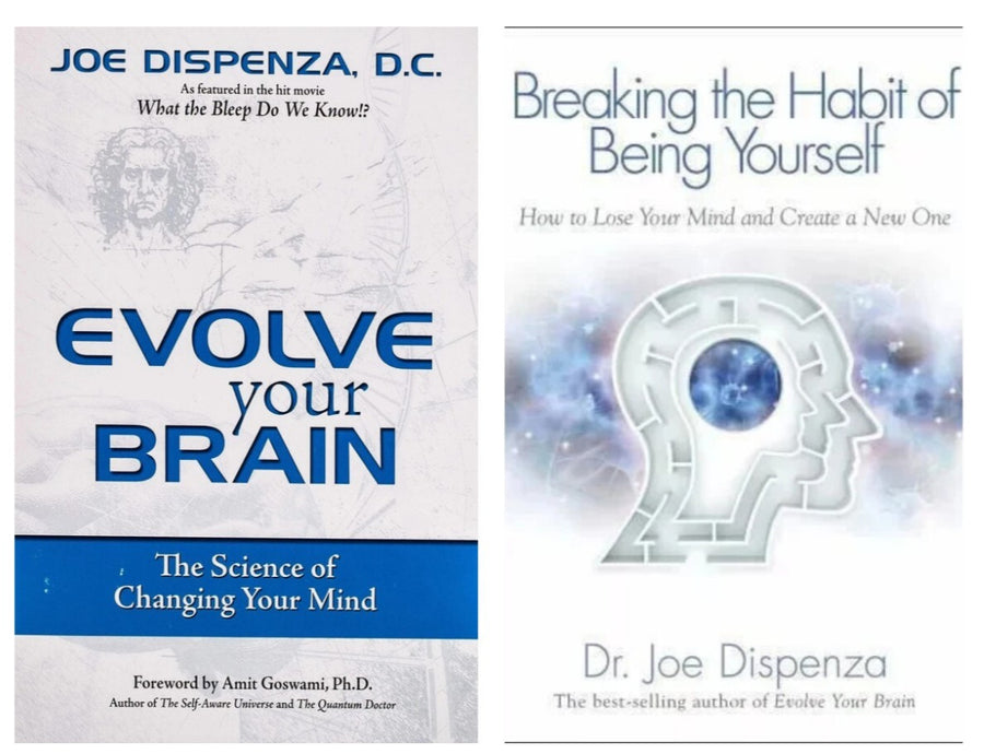 Breaking the Habit of Being Yourself and Evolve your Brain 2 book Set Fast Shipp by Dr. Joe Dispenza (Brand New)