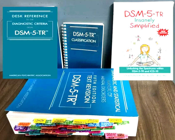 DSM 5 TR + Tab + Desk Reference + Classification + DSM 5 TR Simplified PB — Paperback (Brand New)