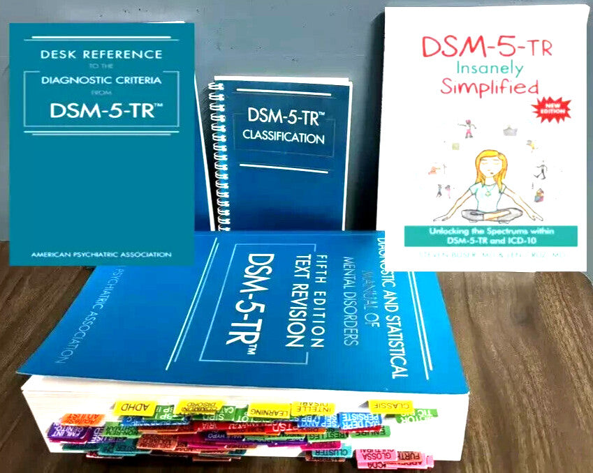 DSM 5 TR + Tab + Desk Reference + Classification + DSM 5 TR Simplified PB — Paperback (Brand New)