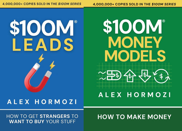 $100M Leads (Vol.2) and 100M Dollar Money Models 2 Book Set by Alex Hormozi (Brand New)