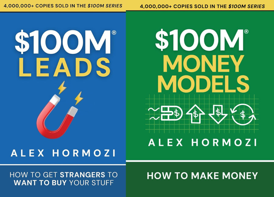 $100M Leads (Vol.2) and 100M Dollar Money Models 2 Book Set by Alex Hormozi (Brand New)