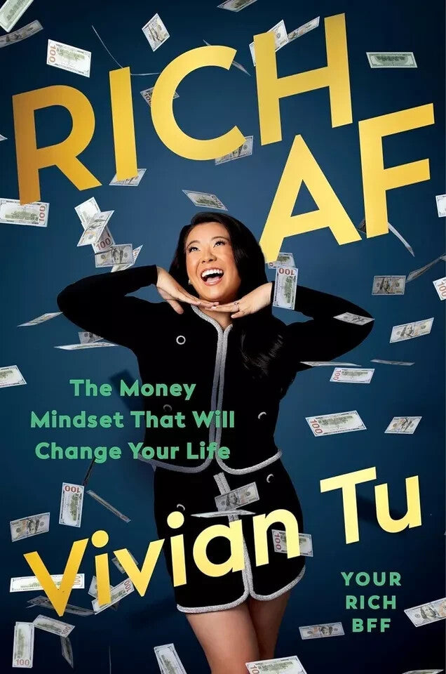 Rich AF The Winning Money Mindset That Will Change Your Life by Vivian Tu — Paperback (Brand New)